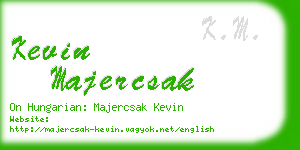 kevin majercsak business card